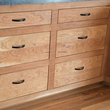 Custom cherry kitchen cabinets