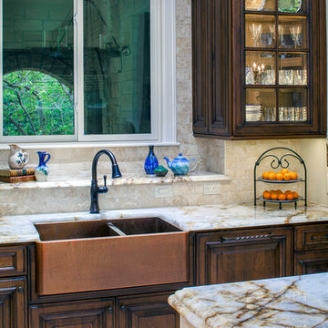 Custom Copper Double Farmhouse Sink