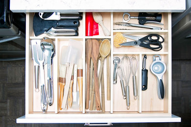 Custom Cutlery Dividers & Drawers to Maximize Small NYC Kitchen