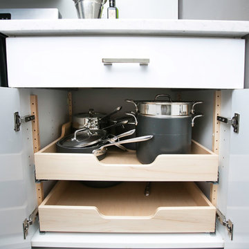 Custom Cutlery Dividers & Drawers to Maximize Small NYC Kitchen