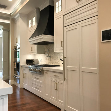 Custom Designed Kitchen with Sub-Zero Built In Fridge