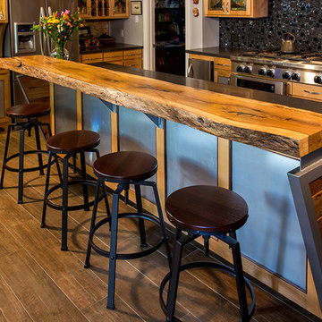 Custom-designed Wood Bar