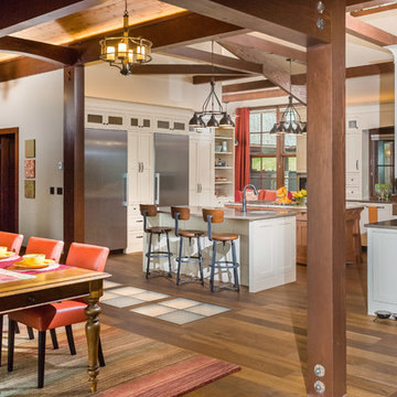 Custom Hillside Home Kitchen & Dining Room