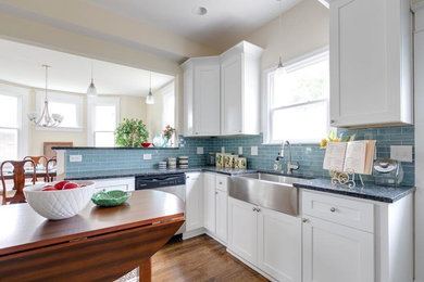 Example of a transitional kitchen design in Richmond