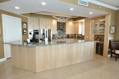 This is an example of a modern kitchen in Orlando.