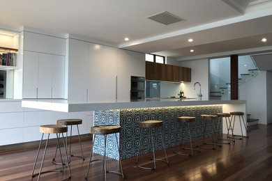 Design ideas for an expansive modern kitchen in Sydney.