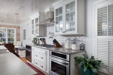 Custom Kitchen Cabinet - Boston Maple Cabinet: Arctic