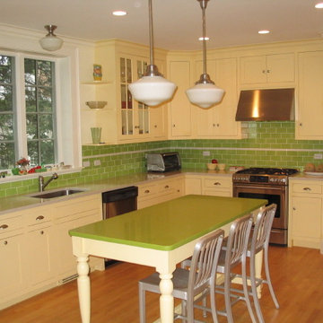 Custom Kitchen Cabinetry with Painted Finishes