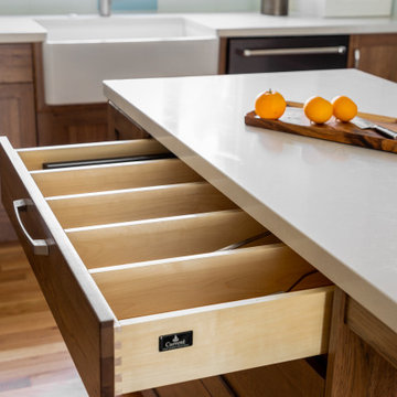 Custom Kitchen Drawer Storage and Organization