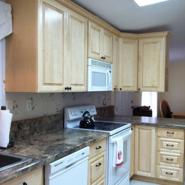Custom kitchen in a mobile home