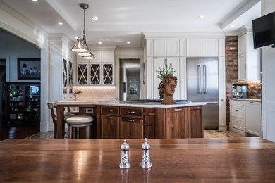 Example of a large transitional kitchen design in New Orleans