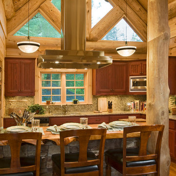 Custom Kitchen with Heavy Timber accents