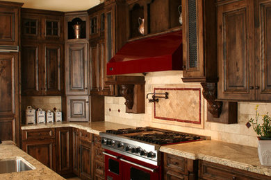 Example of a mountain style kitchen design in Phoenix