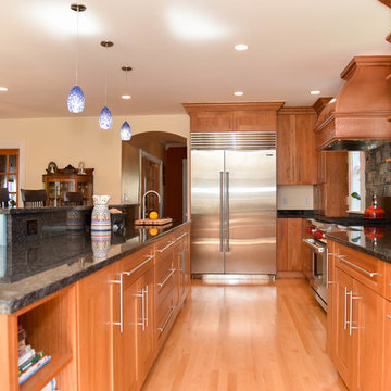 Custom Melrose, MA Kitchen Design using Elmwood Cabinetry