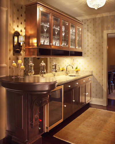 American Traditional Home Bar by Kastler Construction