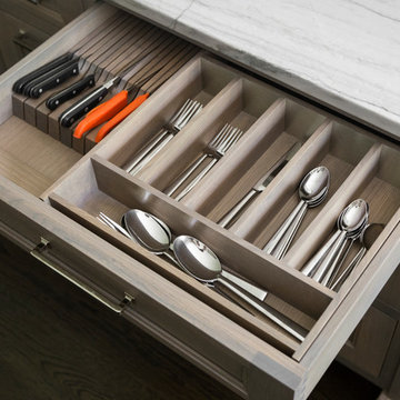 Custom Silverware Flatware and Knife storage Drawer