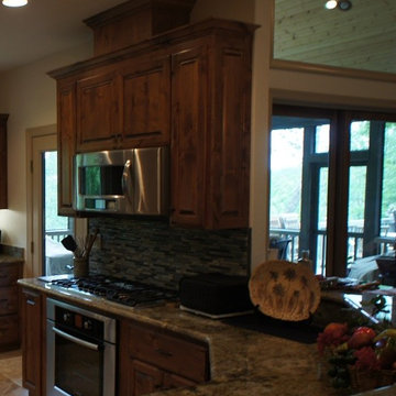 Custom solid Hardwood Kitchen Cabinetry