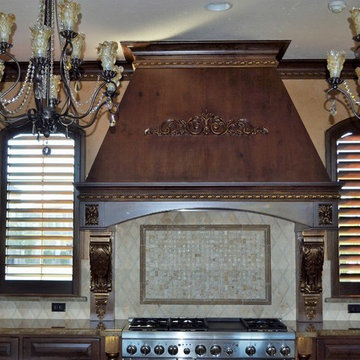 Custom Stained Kitchen Vent Hood