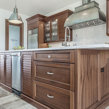 Custom, Traditional Style Sapele Cabinetry