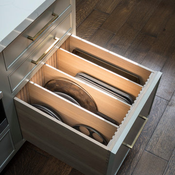 Custom Tray and Pan Vertical Drawer Storage