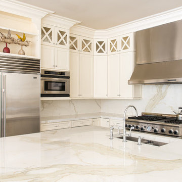 Custom white kitchen design