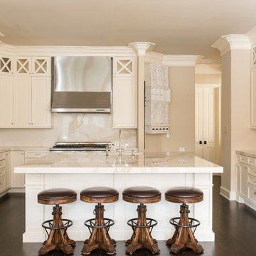 Custom white kitchen design