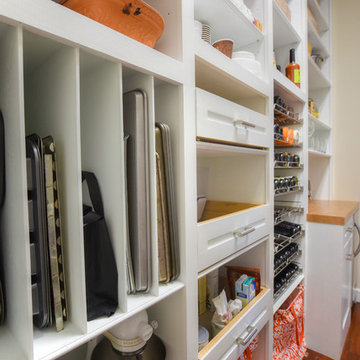 Custom Wood Walk-in Pantry and Wine Bar