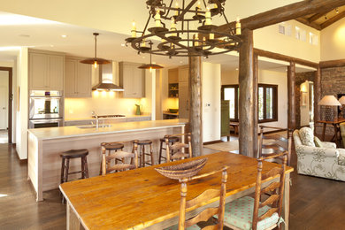 This is an example of a contemporary kitchen in Denver.