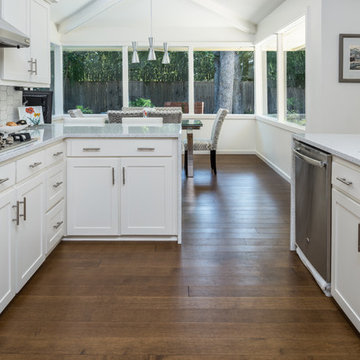 Dallas Transitional Home - Maple Wide Plank Floors