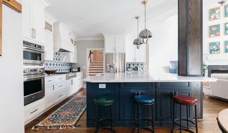 A Kitchen Opens Up and Gains a Focal Point