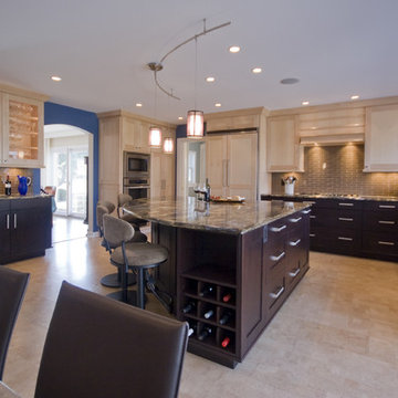 Dark and Light Kitchen