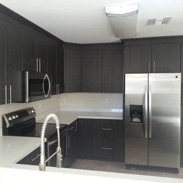 Dark Gray Cabinet Kitchen