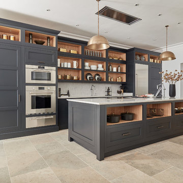 Dark Grey Shaker Style Kitchen