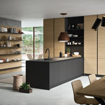 Wood Veneer Kitchen Cabinet Collection By Darash