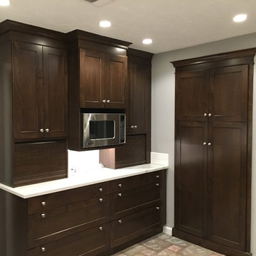 Dark Shaker Cabinets Aren't Just Pretty - They are Functional As Well