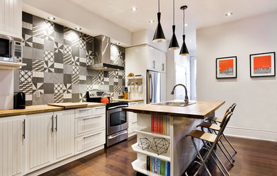 New This Week: 4 Rooms With Black-and-White Tile Style