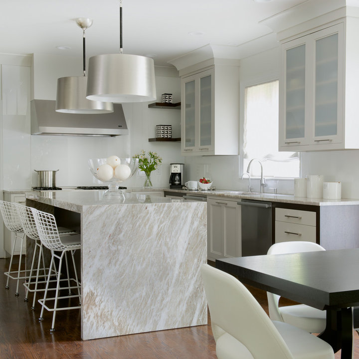 Waterfall Edge Island Photos & Ideas Houzz