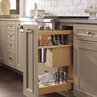 Decorá Cabinets: Base Utensil Pantry Pull-out Cabinet with Knife Block