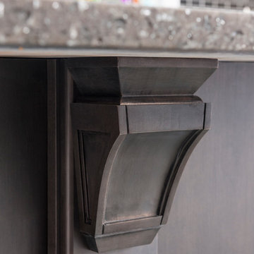 Decorá Cabinets: Gray Cobblestone Corbel