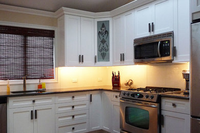 Decorate Kitchen Glass Cabinet Door