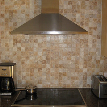 Decorative hood fan and cooktop