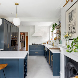 Deep Blue Renovation in Bath
