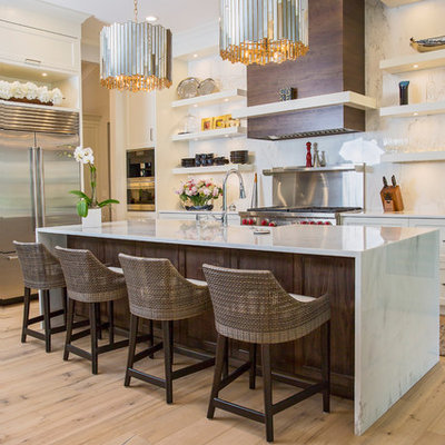 Beach style kitchen photo in Other