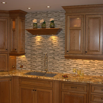 Detailled wood hood kitchen