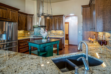 Example of a southwest kitchen design in Albuquerque