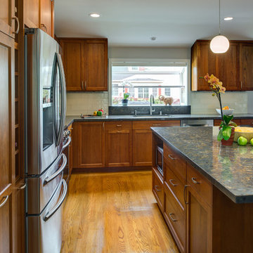 Dewils Stained Cherry Kitchen Designed by Cynthia Collins