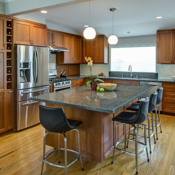 Dewils Stained Cherry Kitchen Designed by Cynthia Collins