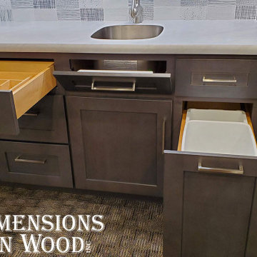 Dimensions in Wood Kitchen Display