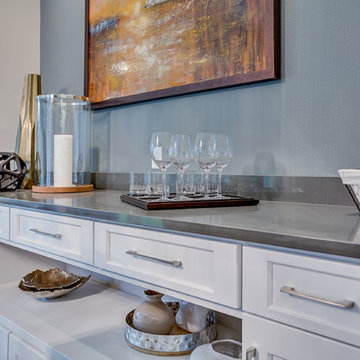 Dining Nook Cabinetry by DeWils Interiors - The Aerius - Two Story Modern Americ