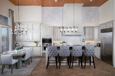 Example of a transitional kitchen design in Phoenix